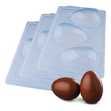 Kit 3 Formas Bwb Ovo De Páscoa 250g Acetato E Silicone Sp 49