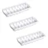 Kit 3 Formas De Gelo 16 Cubos Grandes Resistente Durável