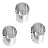 Kit 3 Formas Redondas Para Bolo 20x10cm Em Alumínio