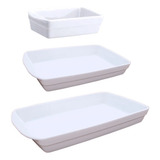 Kit 3 Formas Refratárias Direto Ao Forno Porcelana Schmidt