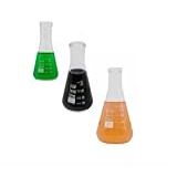 Kit 3 Frasco Erlenmeyer Graduado Garrafa Borossilicato 25ml 50ml 100ml - DG01121