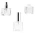 Kit 3 Frascos Cubo Vidro Para Perfume 50ml Com Válvula Luxo
