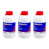Kit 3 Frascos Fluido De Freio Dot 4 200ml Acdelco