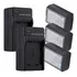 Kit 3 Fw50 + 2 Carregadores Para Sony Alpha A6500