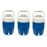 Kit 3 Garrafa Botijão Térmico 12 Litros Com Torneira Água
