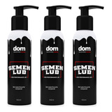 Kit 3 Gel Intimo Semen Lub Branco Sem Sabor Cheiro Neutro 100ml