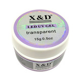 Kit 3 Gel X d Uv Led 15g Pink Nude Transparente Unha Xed