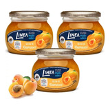 Kit 3 Geleia Linea Damasco Sem Gluten Vidro 230g