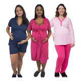 Kit 3 Gestante Short
