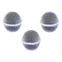 Kit 3 Globo Metálico Microfone Sm58 Grelha Protetor Capsula Cor Prateado