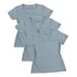 Kit 3 Gola V Iguais T-shirt Feminina Básica Camiseta Blusa