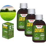 Kit 3 Gramix 100ml Seletivo Elimina Ervas Daninhas Gramados