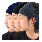 Kit 3 Headband Masculino Bandana Faixa Unissex Tamanho Único