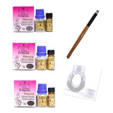 Kit 3 Henna Sobrancelhas Eclépcya 1 Anel E 1 Pincel