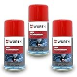 Kit 3 Higienizador Automotivo Limpa Ar Condicionado Carro Wurth Spray 145ml