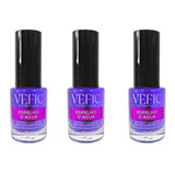 Kit 3 Intensificador De Brilho E Proteção 11ml Vefic