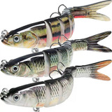 Kit 3 Isca Artificial Lambari Grande Tucunaré Dourado 14cm