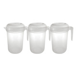 Kit 3 Jarras 4l Água Suco Graduada Atacado Hotel C Tampa