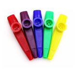 Kit 3 Kazoo Plástico Colorido Instrumento