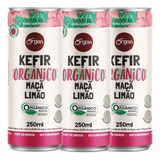 Kit 3 Kefir Orgânico Maçã Limão
