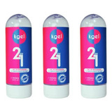 Kit 3 Kgel Gel 2 Em 1 Gel De Massagem E Lubrificante Íntimo