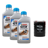 Kit 3 L Óleo Motor 15w40 Castrol Filtro Fiat Fire Wega