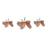 Kit 3 Laços Grande Decorado Natal Aramado 15cm