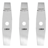 Kit 3 Lâmina 2 Facas Para Roçadeira Universal 25 4mm