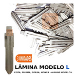 Kit 3 Lâmina Virgem P Chave Canivete Gm Celta Corsa Meriva