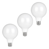 Kit 3 Lampada De Filamento Led Balão Modelo G95 Leitosa Milk