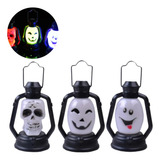 Kit 3 Lâmpada Decorativa Halloween Led Enfeite Dia Das Bruxa
