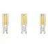 Kit 3 Lâmpada Led G9 5w 3000k Bivolt  Halopin Bipino