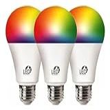 Kit 3 Lampada Led Inteligente RGB