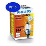 Kit 3 Lampada Philips H4 Odyssey
