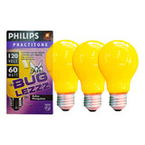 Kit 3 Lâmpadas Anti inseto 60w 127v Philips Bug Lezzz