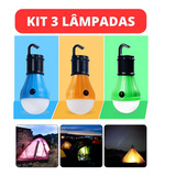 Kit 3 Lampadas Camping