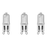 Kit 3 Lâmpadas Halógena G 9 Para Fogões E Fornos 25w 220v