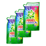 Kit 3 Lava Roupa Líquido Ariel Brancas Coloridas Refil 1 5l