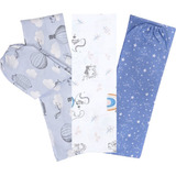 Kit 3 Lençol Berço Americano Estampado Bebe Menino Algodão
