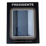 Kit 3 Lenços De Bolso Masculinos Presidente Presente Pais Cor Sortidos Desenho Do Tecido Sortidos