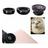 Kit 3 Lentes Olho De Peixe Celular Fotografo iPhone
