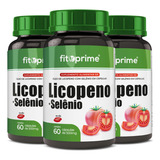 Kit 3 Licopeno Selênio 500mg 60cps Fitoprime Sabor Sem Sabor