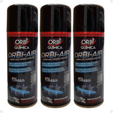 Kit 3 Limpa Ar Condicionado Higienizador Automotivo Orbi Air