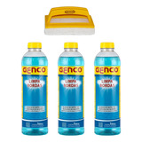 Kit 3 Limpa Bordas Para Piscinas Genco 1 Litro Esponja