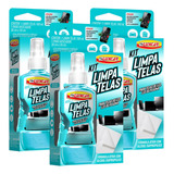 Kit 3 Limpa Telas Com Álcool Isopropílico Tira Marca De Dedo