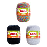 Kit 3 Linha Anne 500m N 6 Maxcolor Multicolor Escolha A Cor