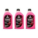 Kit 3 Litros Aditivo Radiador Global Rosa Pronto Para Uso Original Tirreno