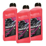 Kit 3 Litros Aditivo Radiador Rosa Pronto Para Uso Paraflu