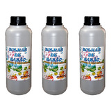 Kit 3 Litros Liquido Fluido Para Bolha Bola De Sabão Bolinha