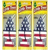Kit 3 Little Trees Vanilla Aromatizante Cheirinho Para Carro Ambientes Usa Importado Original EUA Essência Cheiro De Baunilha Promo